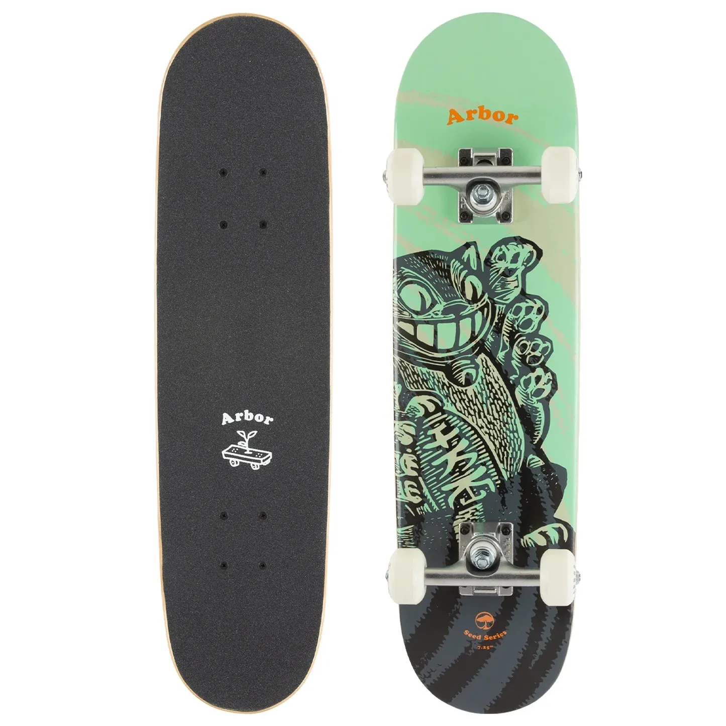Complete 7.25 Arbor Seed Skateboard - Perfect for Beginners and Pro Skaters