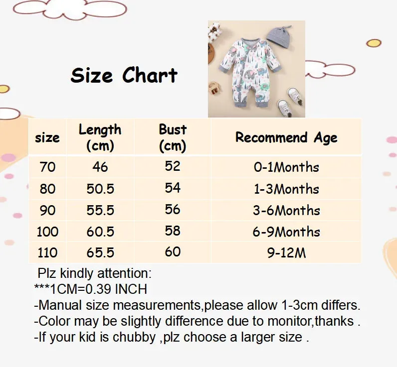 Baby Boy 0-18M Long Animal 2pc Romper Bodysuit