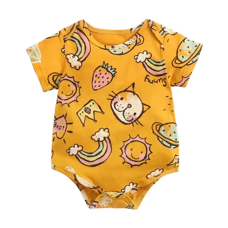 Baby Boy Animal Triangle Newborn Rompers