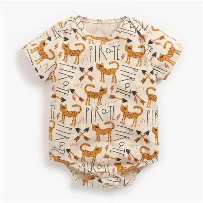 Baby Boy Animal Triangle Newborn Rompers