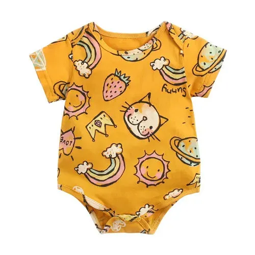 Baby Boy Animal Triangle Newborn Rompers