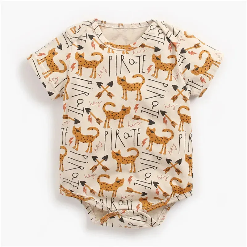Baby Boy Animal Triangle Newborn Rompers