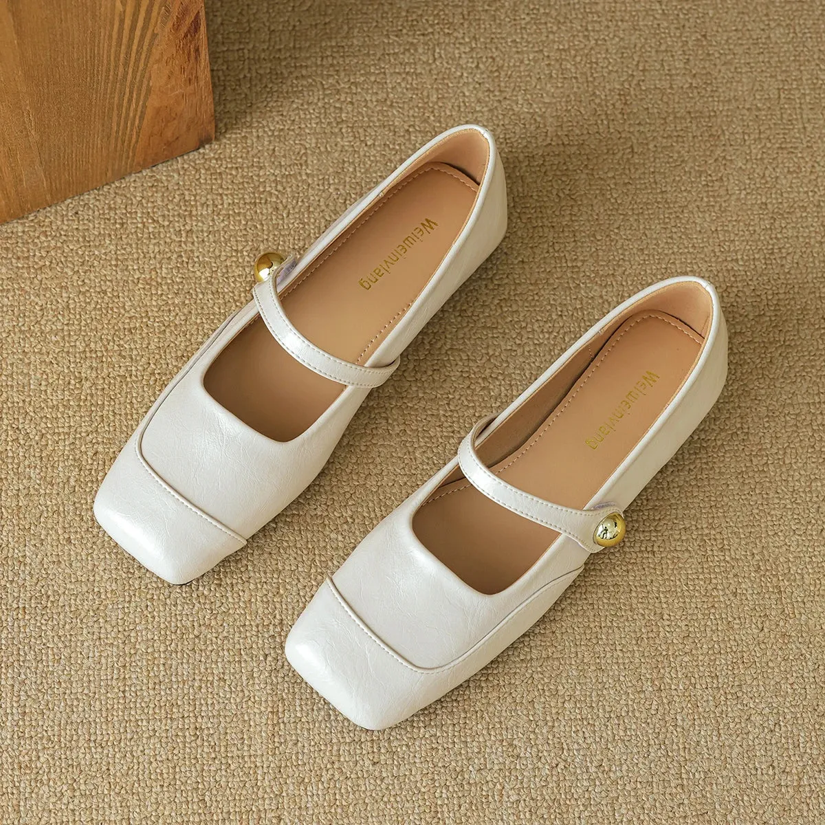 binfenxie  -  2024 Spring New Women Shoes Fashion Concise Casual Shoes British Style Classic Mary Jane Shoe Shallow Comfortable Flats Shoes