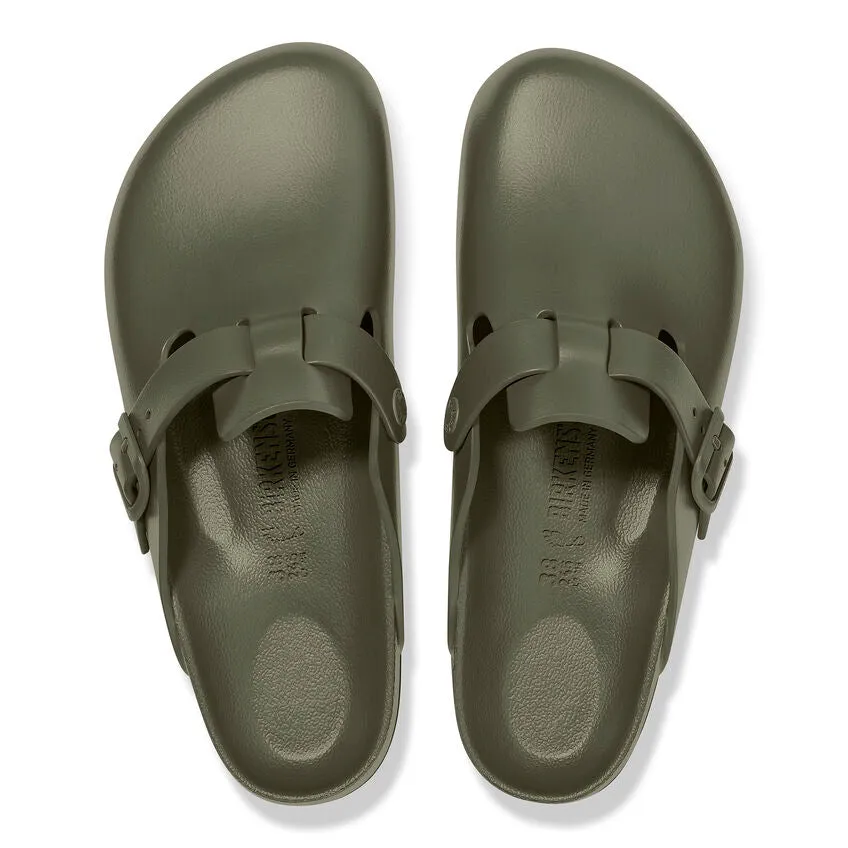 Birkenstock Khaki Green Boston EVA Plastic Clog Sandal