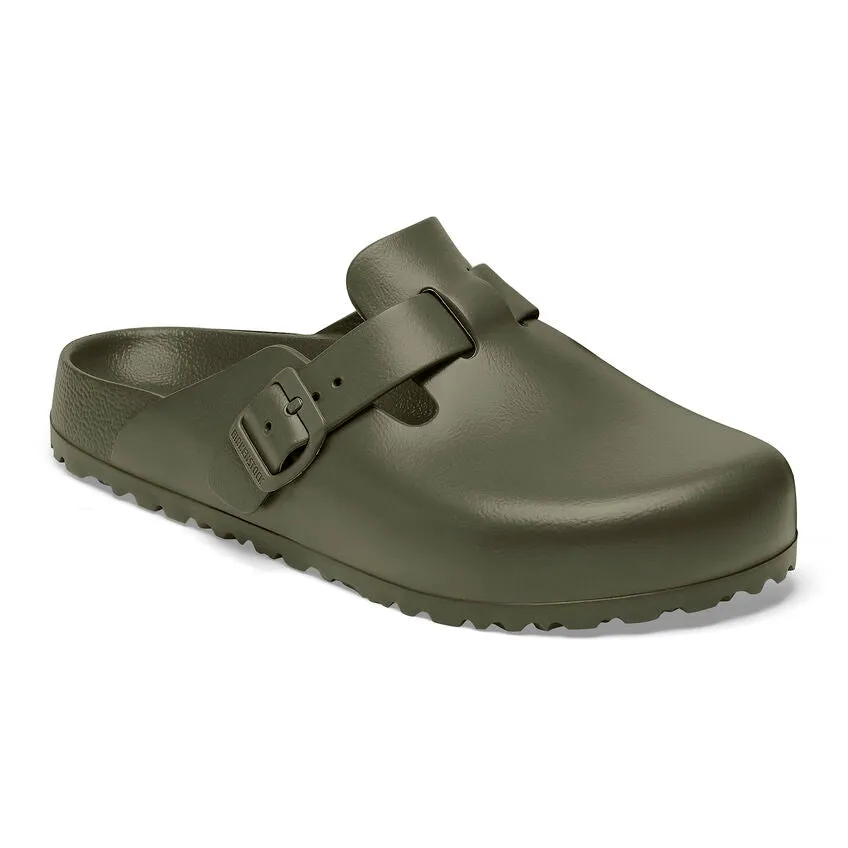Birkenstock Khaki Green Boston EVA Plastic Clog Sandal