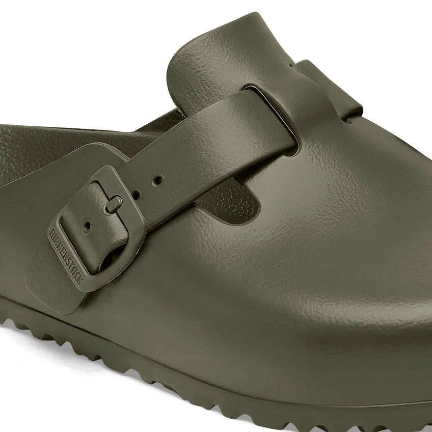 Birkenstock Khaki Green Boston EVA Plastic Clog Sandal