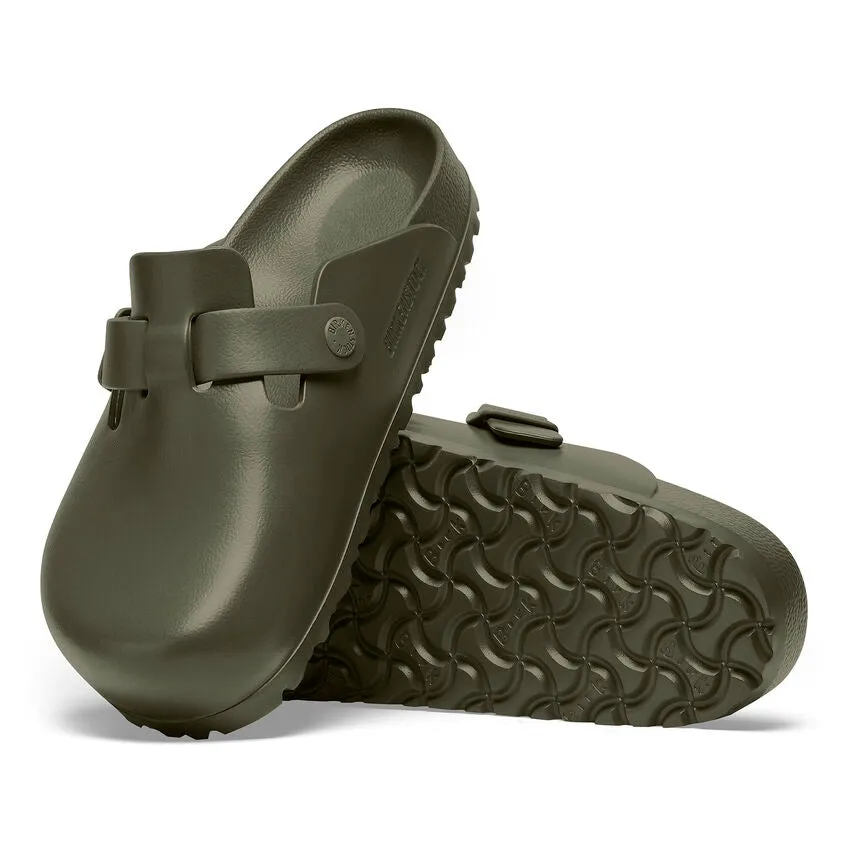 Birkenstock Khaki Green Boston EVA Plastic Clog Sandal