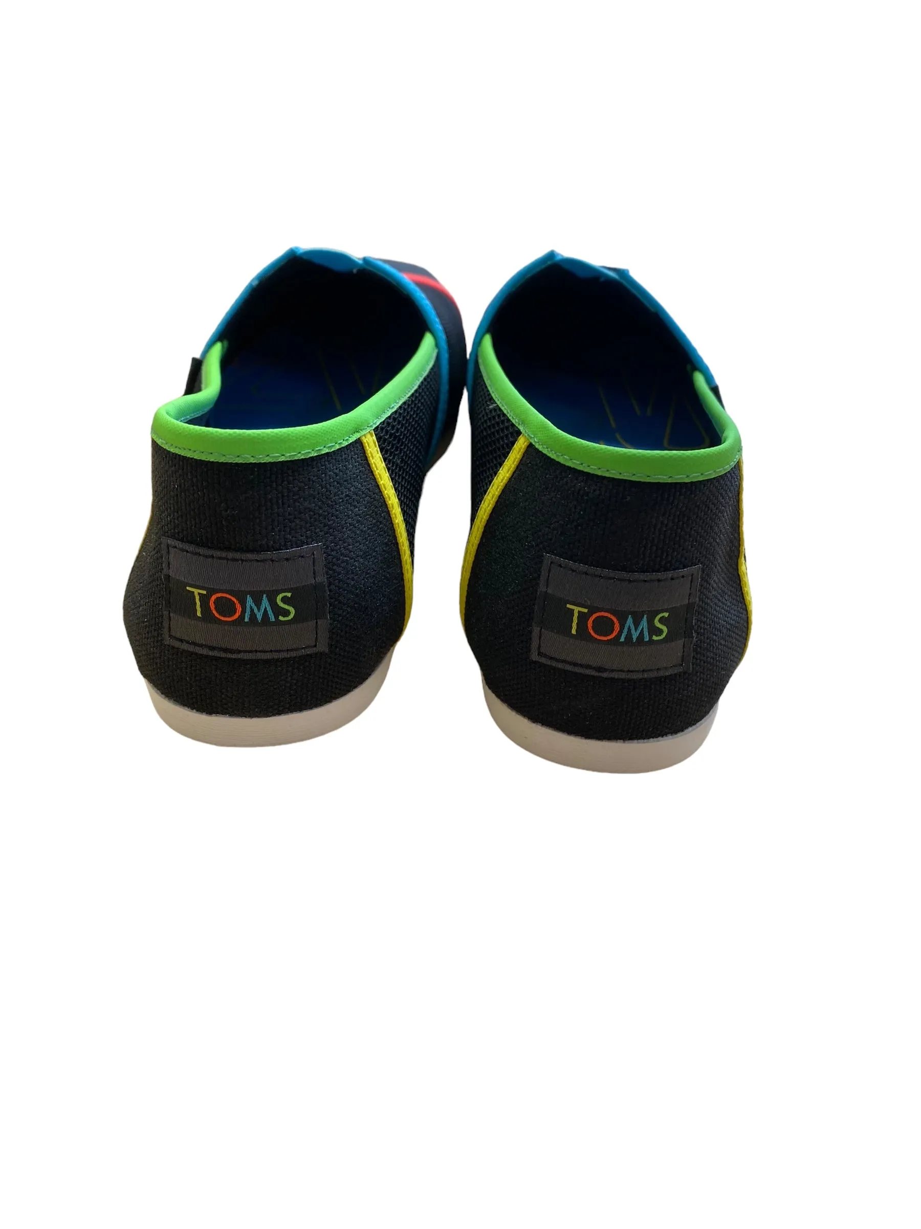 Black Shoes Flats Toms, Size 8.5