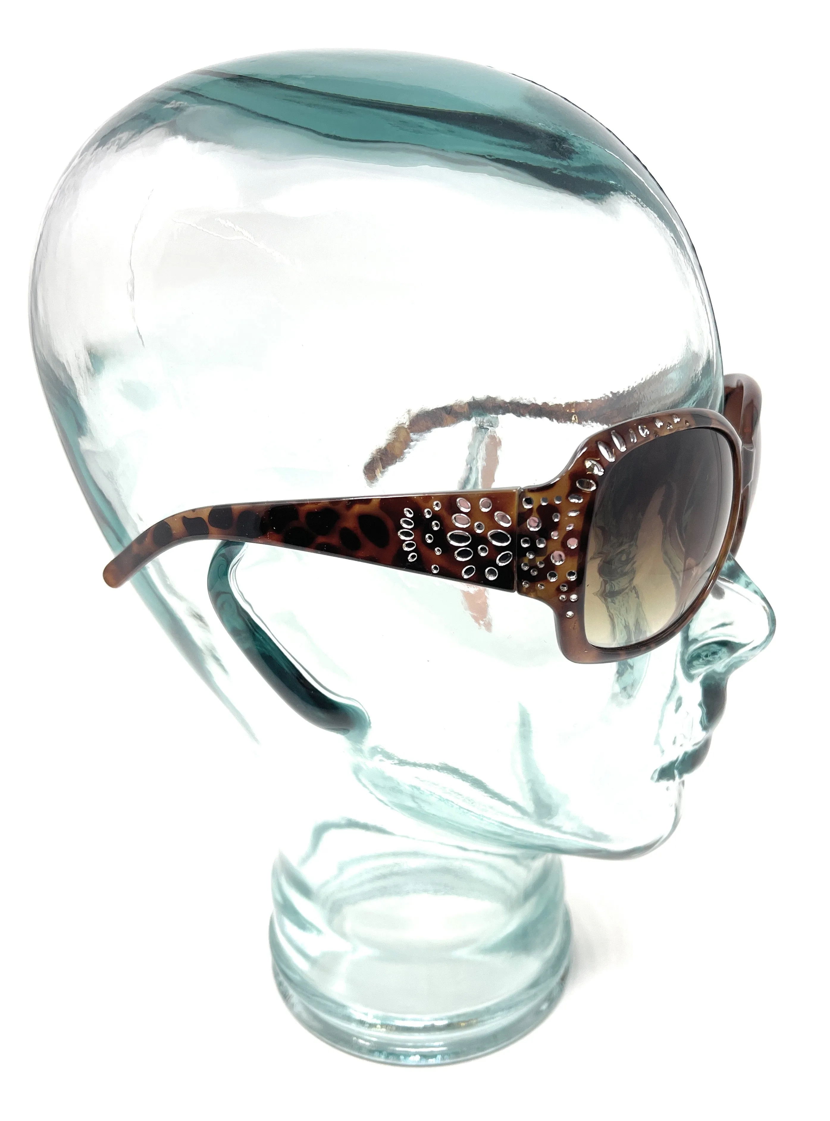 Boots Ladies Sunglasses Brown Tortoise Shell with Silver Detail 028I