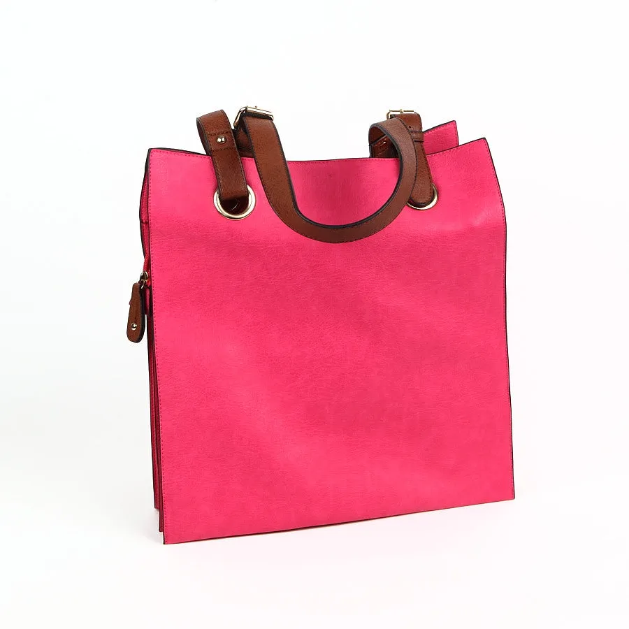 Bright Pink Shopper Style Bag