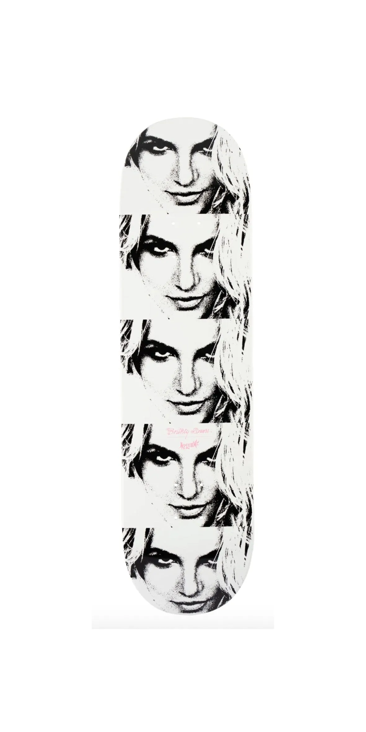 BRITNEY SPEARS X Welcome Skateboards - Till the World Ends Popsicle 8.5 White Dip Skateboard Deck- Tabla