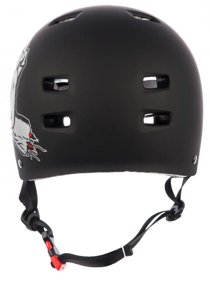 Bullet X Santa Cruz Skate Helmet Screaming Hand Matt Black