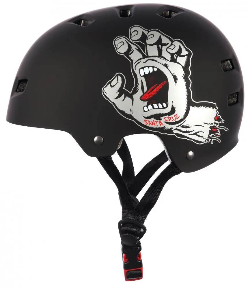 Bullet X Santa Cruz Skate Helmet Screaming Hand Matt Black