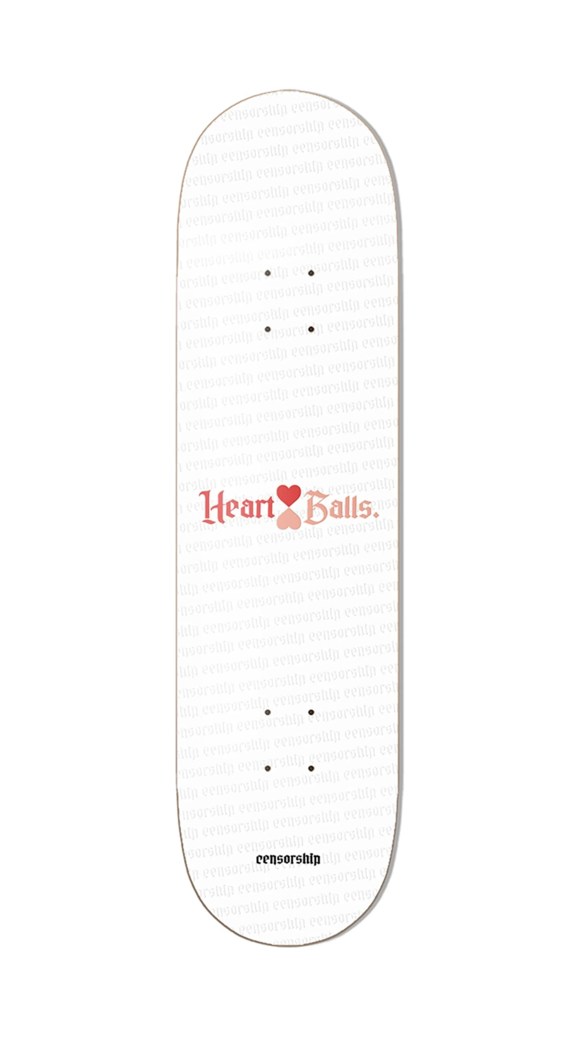 Censorship Heart & Balls 8.2 Skateboard Deck- Tabla