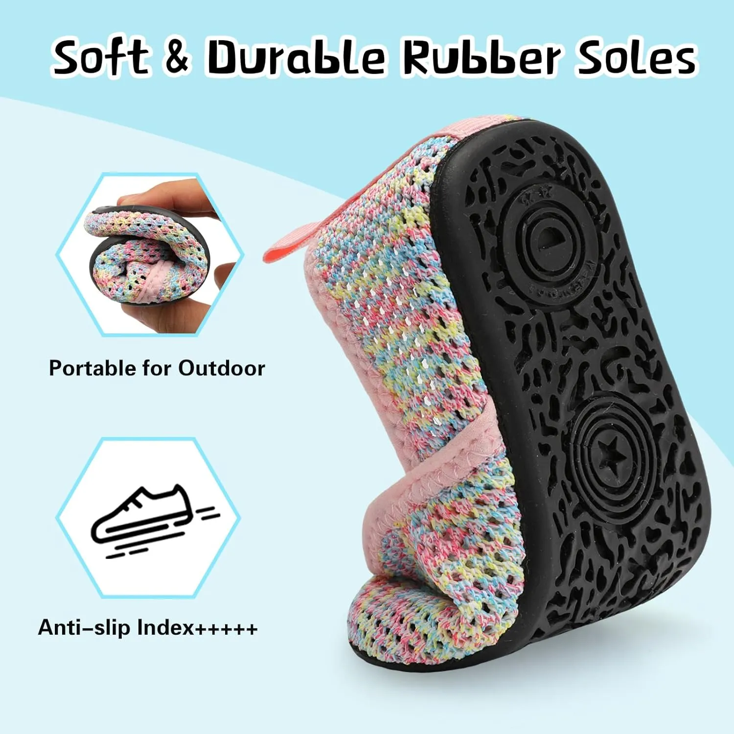 Centipede Demon Toddler Water Shoes for Girls Boys Kids Baby Beach Swim Aqua Socks Quick Dry Summer Sandals for Pool Outdoor Sports Barefoot Sock Shoe Rubber Soles Slippers