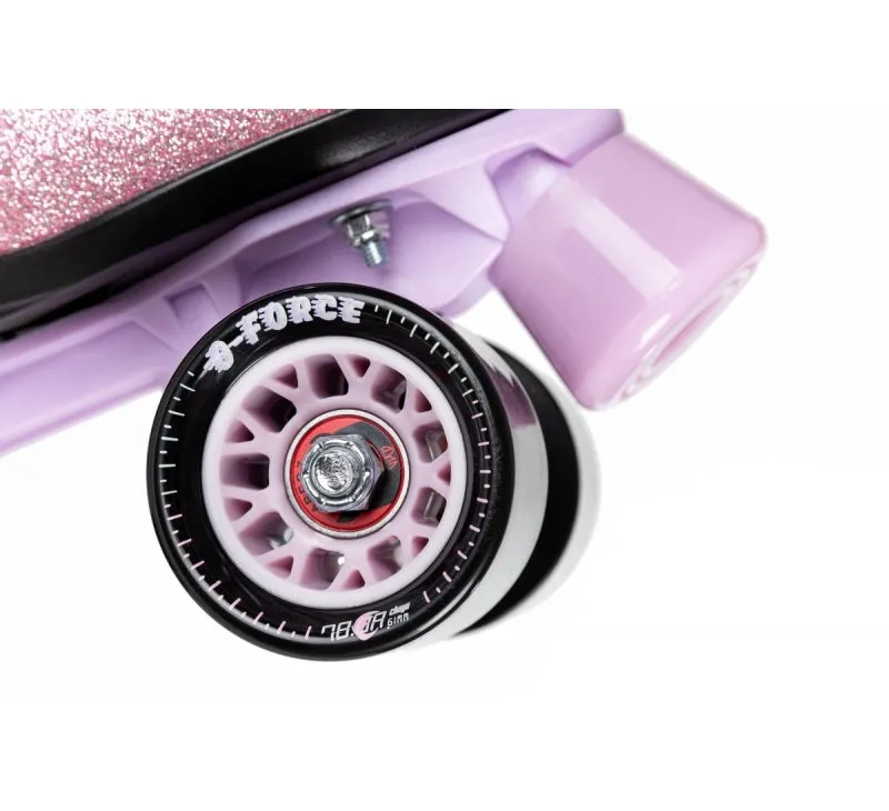 Chaya Melrose Pink Glitter Roller Skates