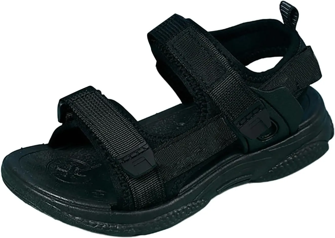 Children's Boys Summer Sports Sandals Hiking Beach Outdoor Open Toe Sports Sandals Boy Sandals (Black #1, 13.5 Little child)