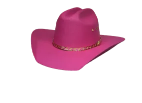 Children's Pink Western Straw Hat