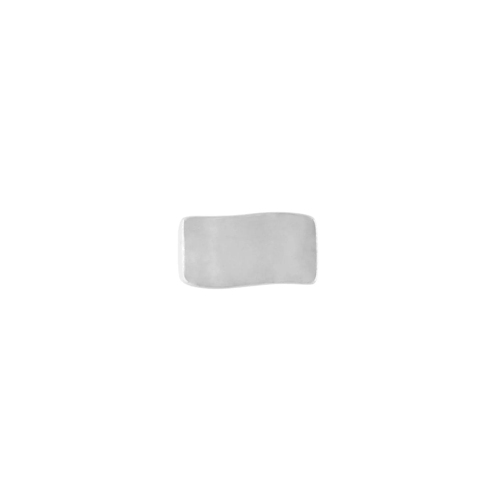 Courage Waterproof Chunky Bar Statement Ring Silver Plating