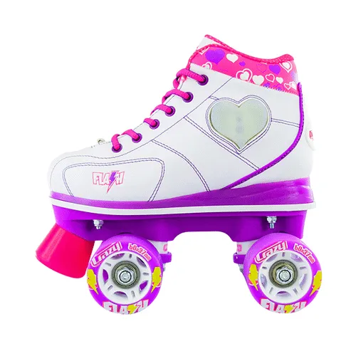 Crazy Skates Flash Roller Skates White 2018
