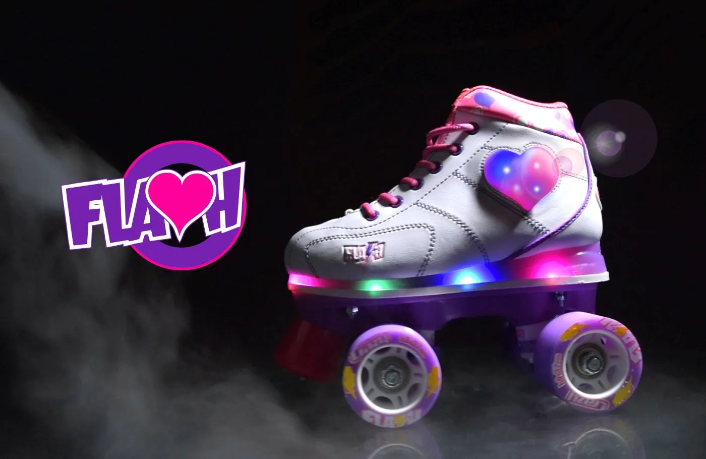 Crazy Skates Flash Roller Skates White 2018