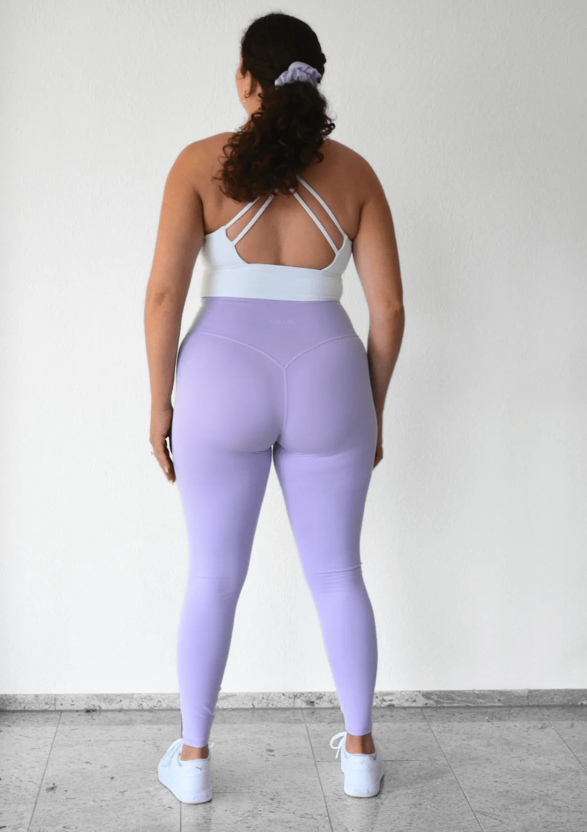Cross Back Sports Bra - White