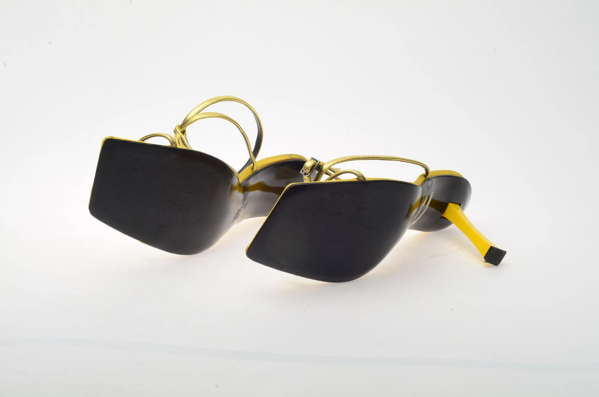 Diego Dolcini - Gold and Yellow Sandals - IT 38