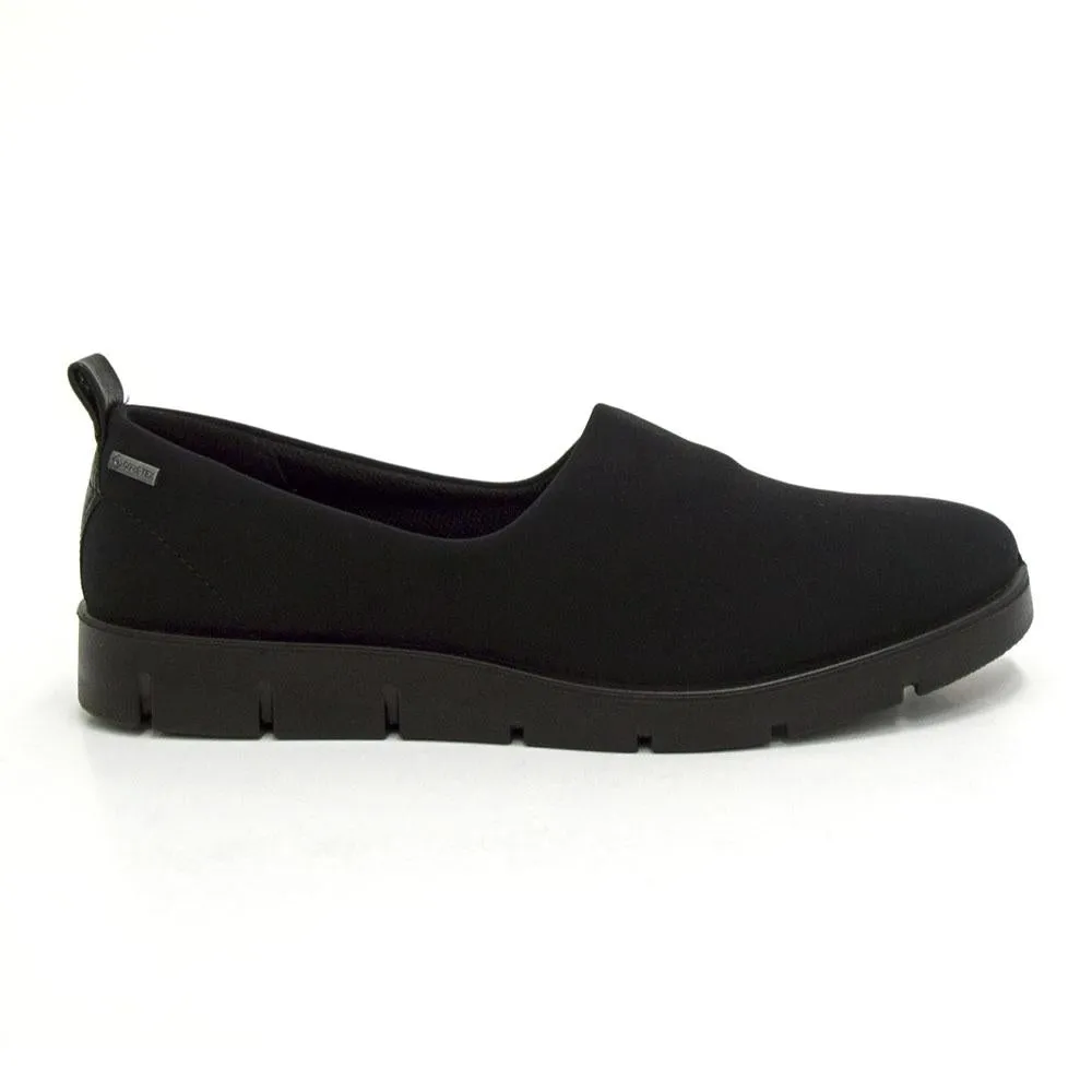 ECCO Women's Bella Ballerina Black Black Stretch/Lyra
