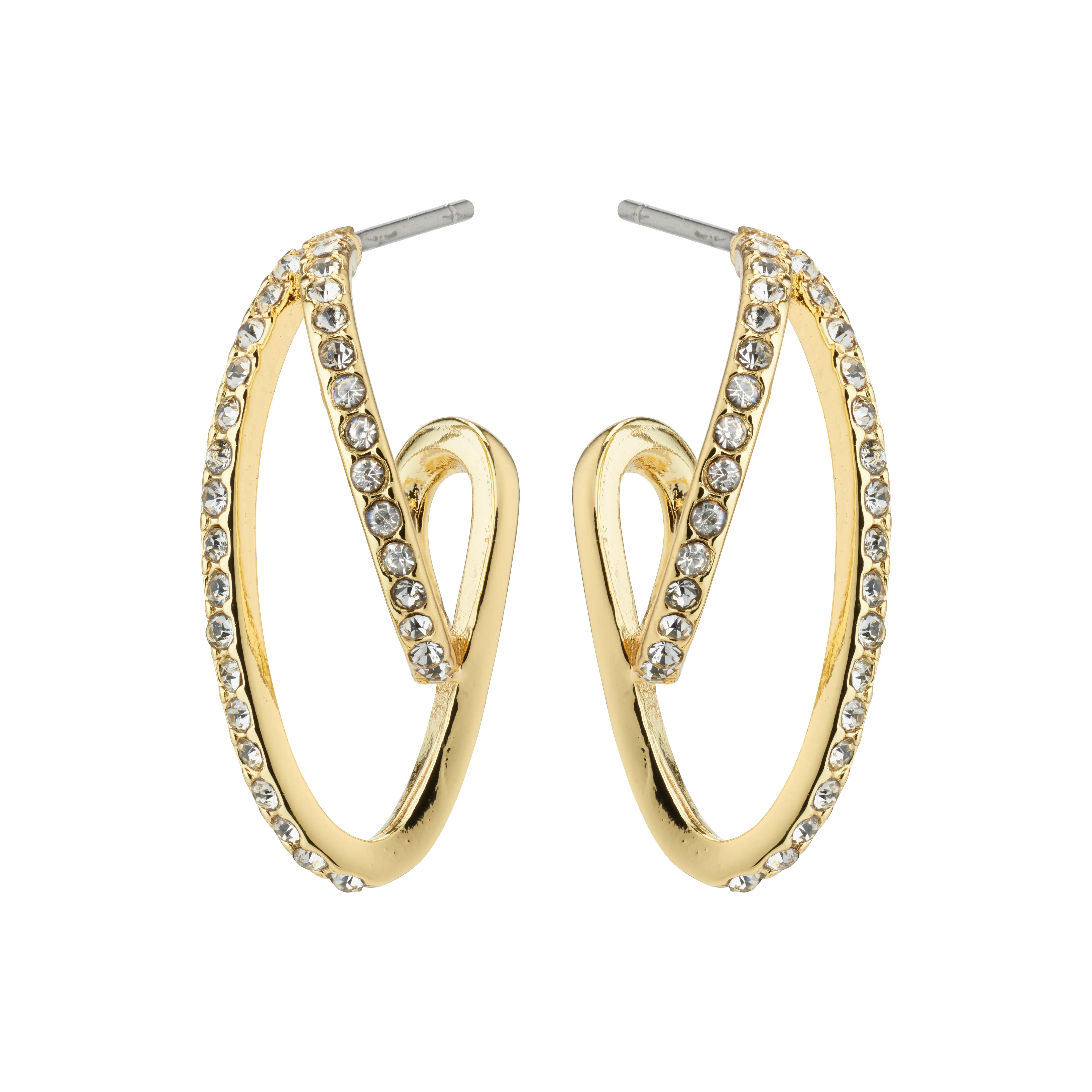 ETTY crystal earrings gold-plated