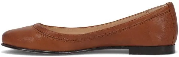 Frye Carson Ballet Flats for Women Featuring Premium Tumbled Leather with Leather Lining and Leather Outsole  3/8" Heel