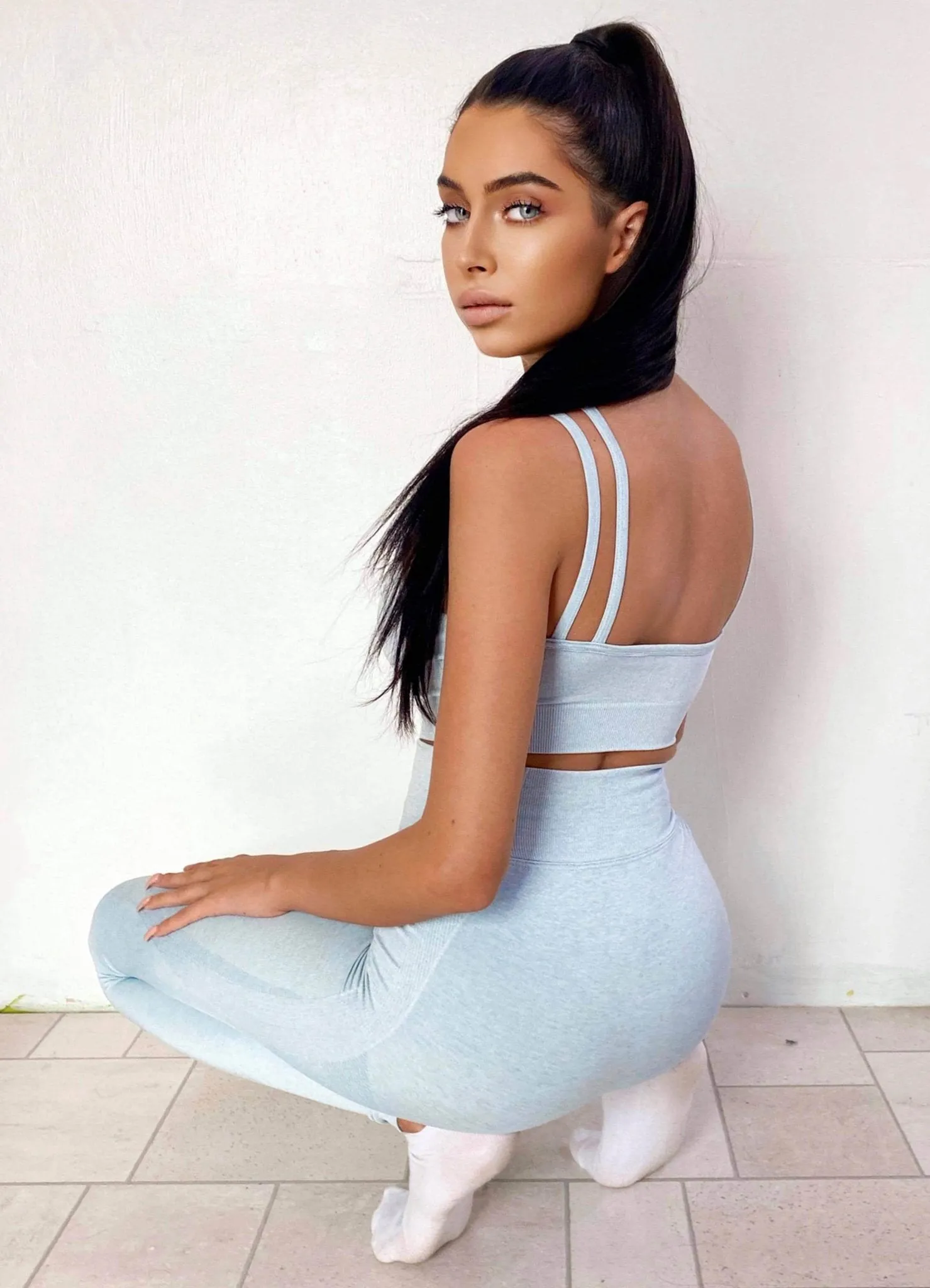 Gym King Sport Seamless Fitness Legging - Mint Marl