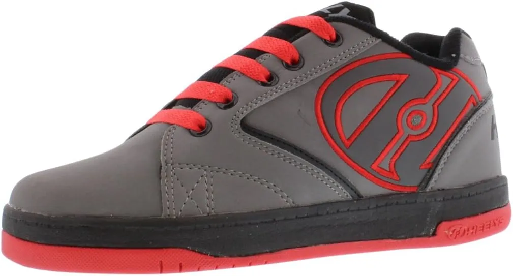 HEELYS Boy's Propel 2.0 (Little Kid/Big Kid) Grey/Red/Black Men's 8 M