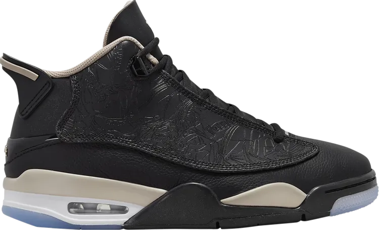 Jordan Dub Zero Black Fossil Stone Sneakers, black