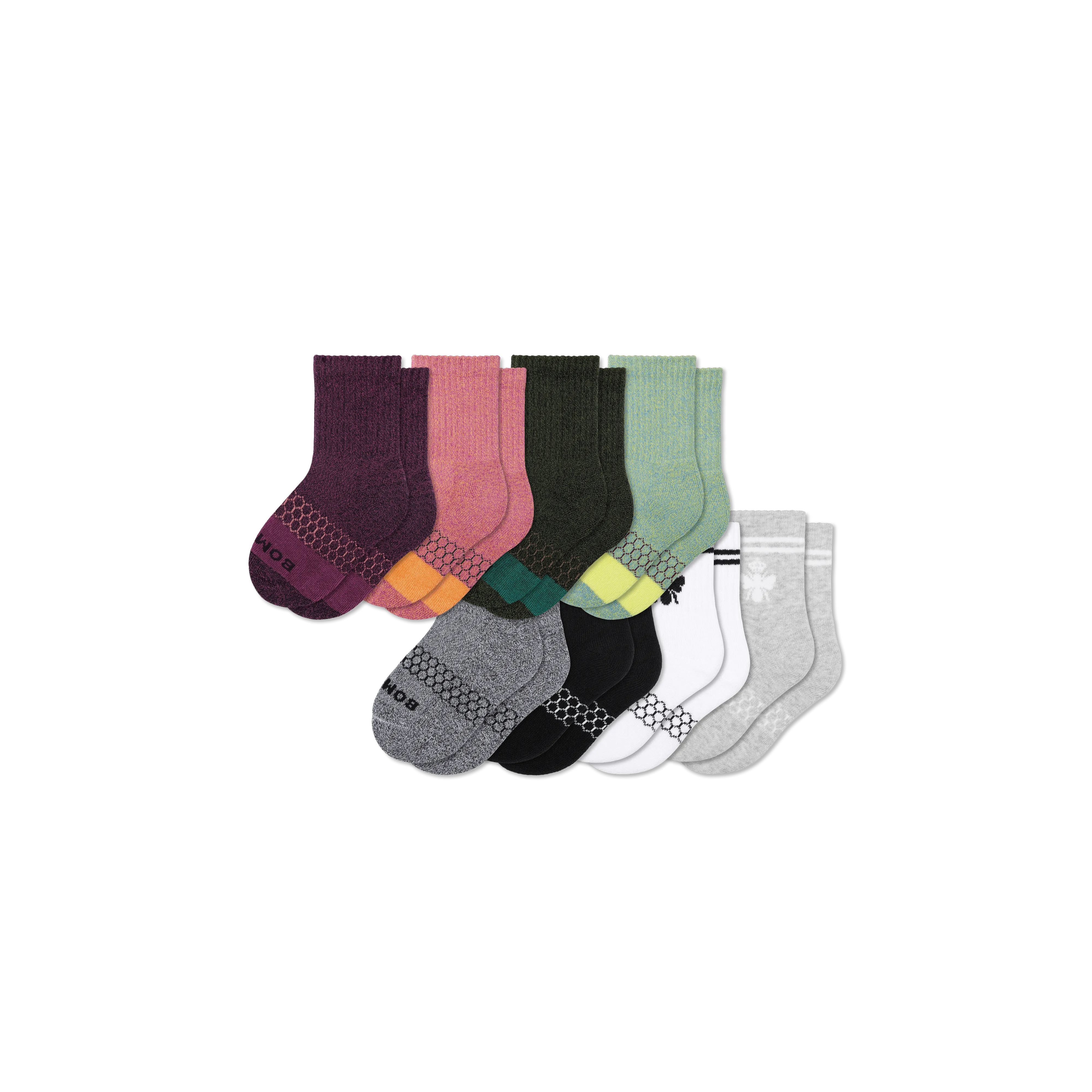 Junior Calf Sock 8-Pack