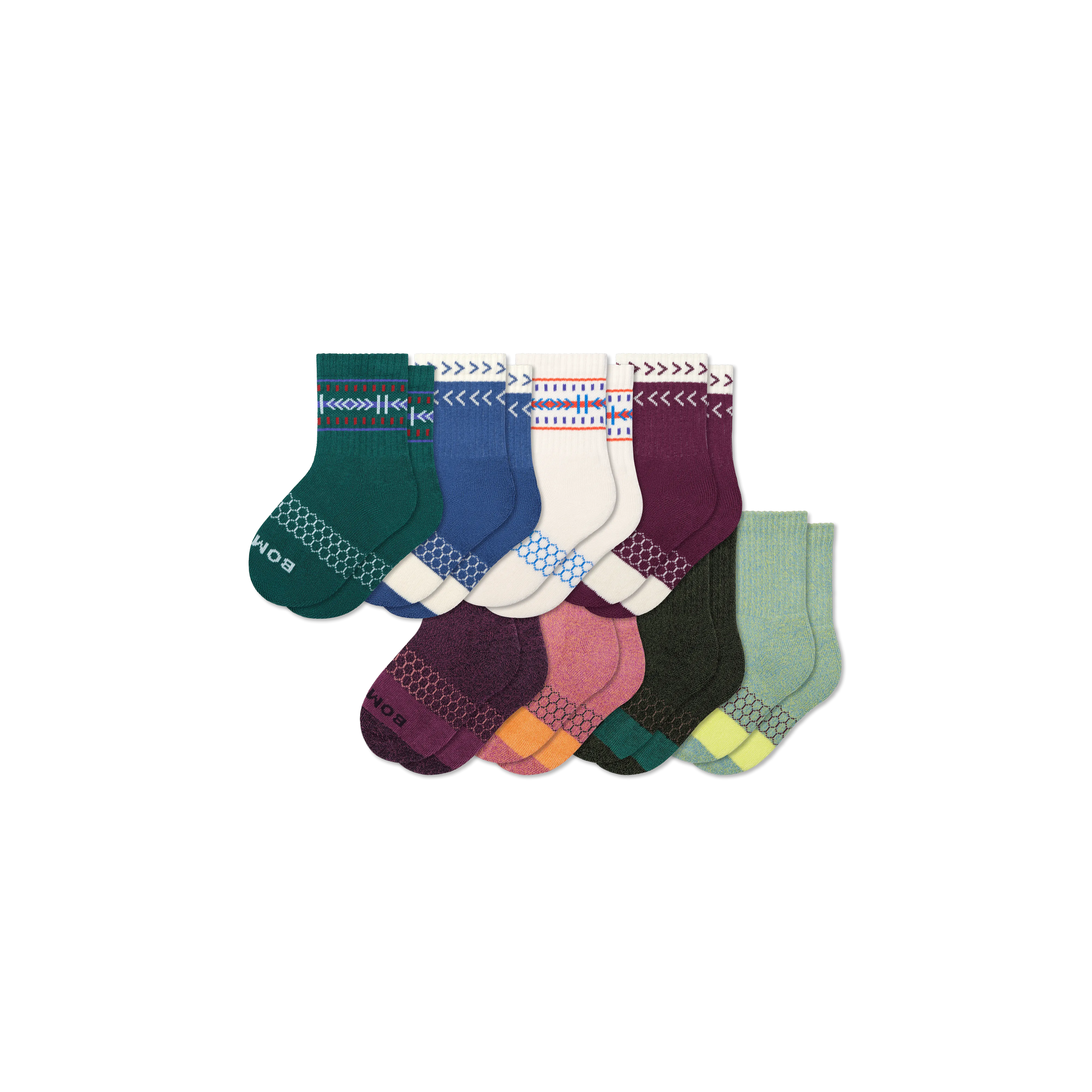 Junior Calf Sock 8-Pack