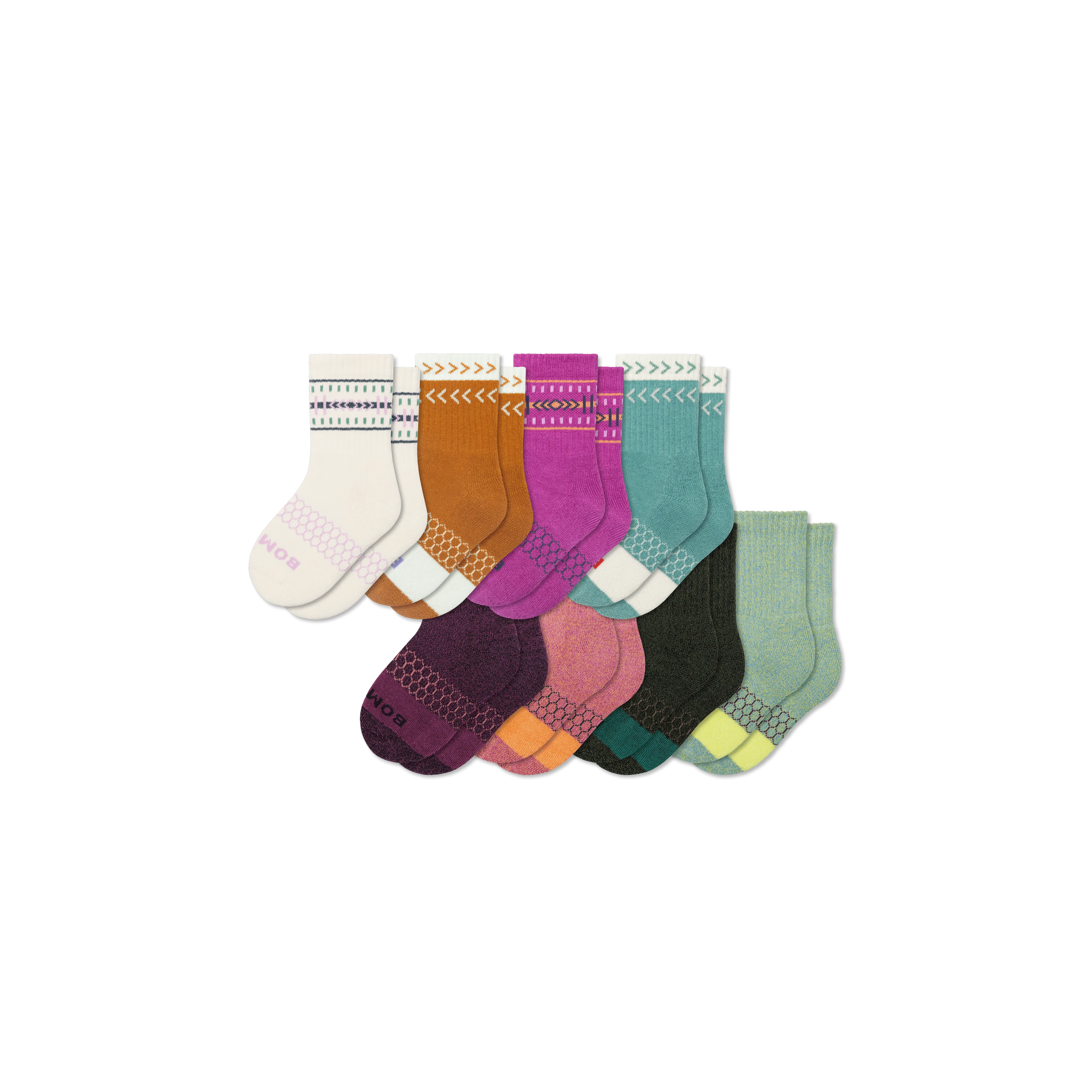 Junior Calf Sock 8-Pack