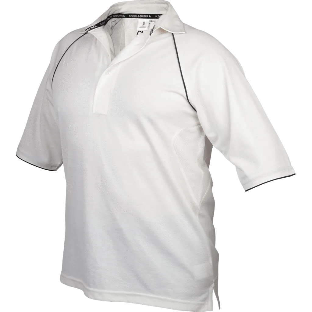 Kookaburra Apex White Cricket Shirt Short Sleeve