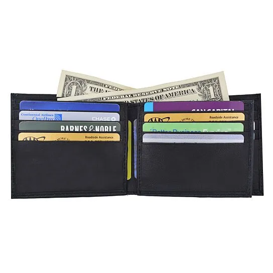 Leather Top Flap Camouflage Wallet
