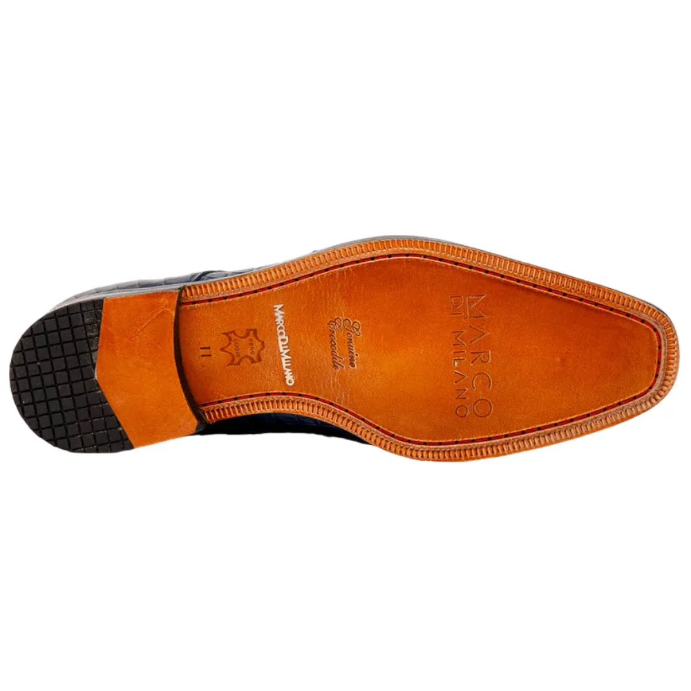 Marco Di Milano Nilo Niloticus and Leather Navy