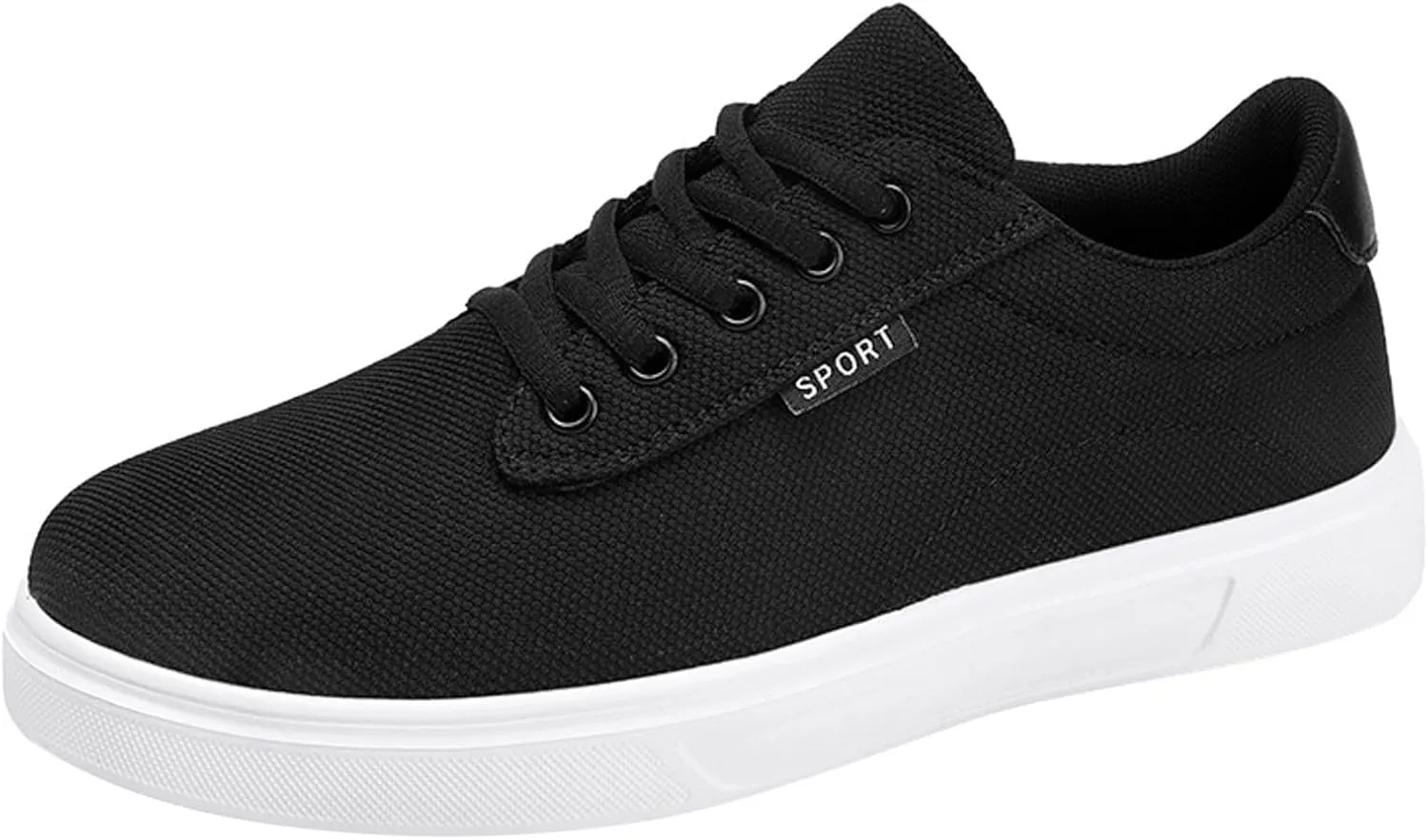 Men Casual Shoes Fashionable and Simple Solid Color New Pattern Flat Bottomed Comfortable Lace Men Casual Shoes X Wide Men's