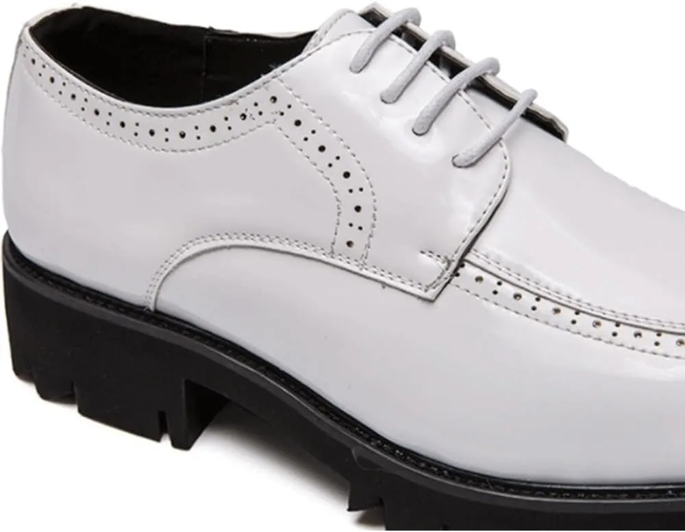 Men's Breathable Leather Oxford Shoes, Retro Fashion Business Casual Dress Shoes for Men, Black Leather Sneakers for Work & Formal Occasions