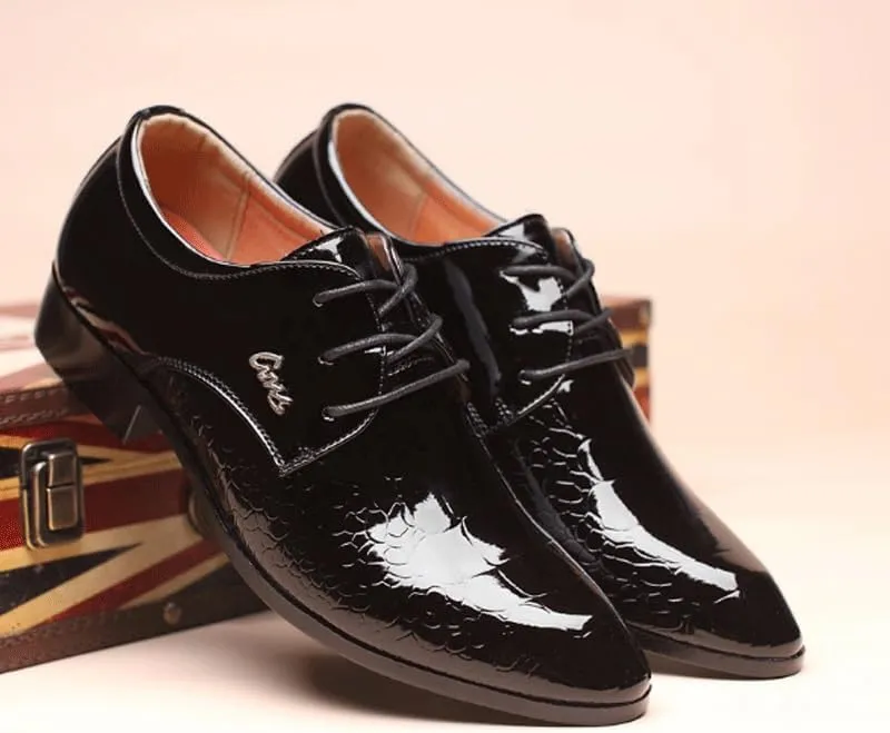 Men's Breathable Leather Wingtip Brogue Oxfords Office Working Premium Leather Derby Fashion Casual Classic Pointed-Toe Formal Shoes