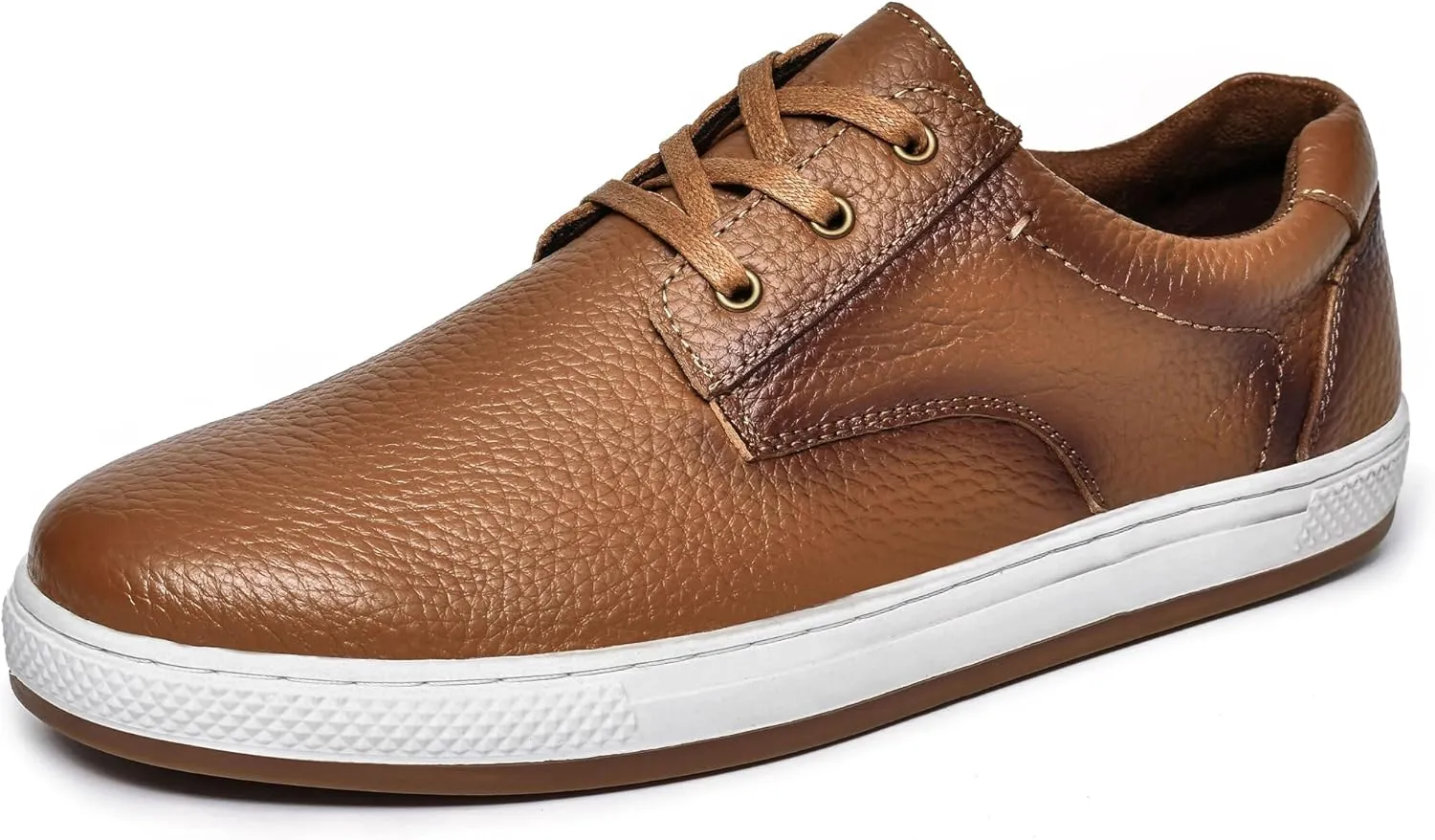 Mens Dress Casual Sneakers Business Casual Shoes Oxford Shoes for Men Mens Brown Dress Shoes Actual Leather Comfortable Mens Casual Oxford Shoe for Bussines Wedding