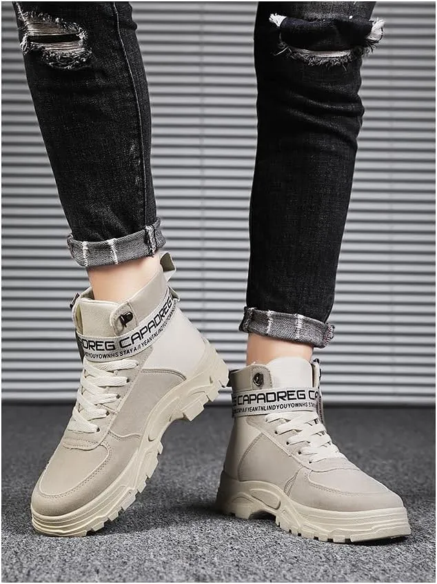 Men's Fashionable Sports Shoes, high top Walking Shoes, Outdoor Casual Sports Shoes, Men's Sports Ankle Sports Boots