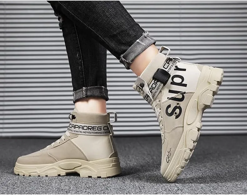 Men's Fashionable Sports Shoes, high top Walking Shoes, Outdoor Casual Sports Shoes, Men's Sports Ankle Sports Boots