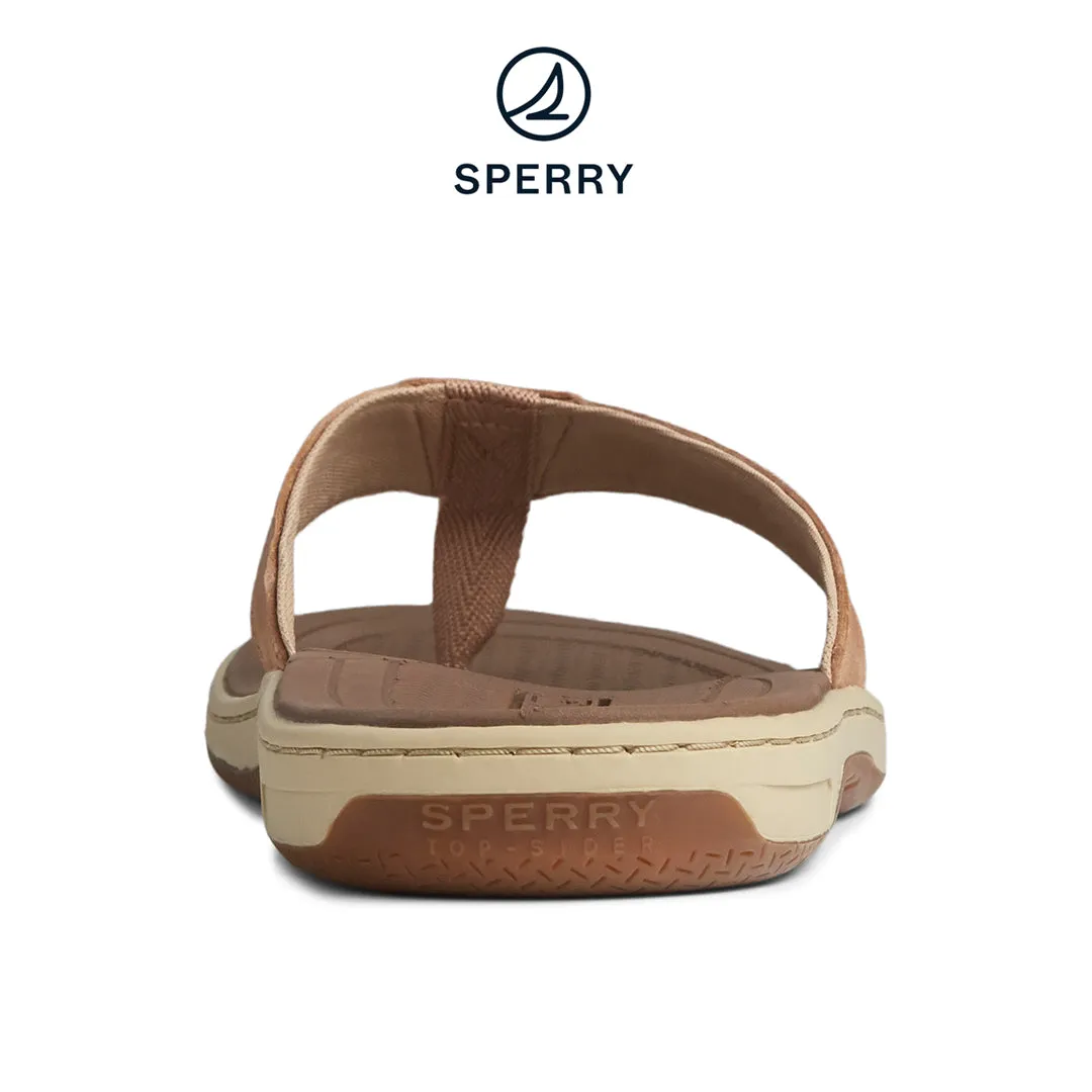 Men's Havasu Perforated Flip Flop Sandals Linen (STS22111)