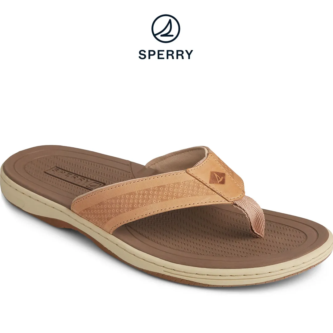 Men's Havasu Perforated Flip Flop Sandals Linen (STS22111)