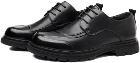 Mens Leather Derby Dress Shoes Genuine Leather Spring Business Formal Wedding Groom Top Grain Oxford Shoes