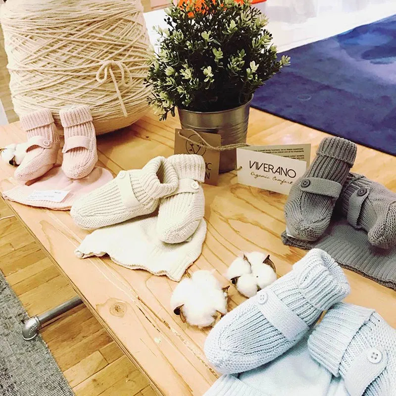 Milan Knit Baby Booties Shoes (4 Colors)