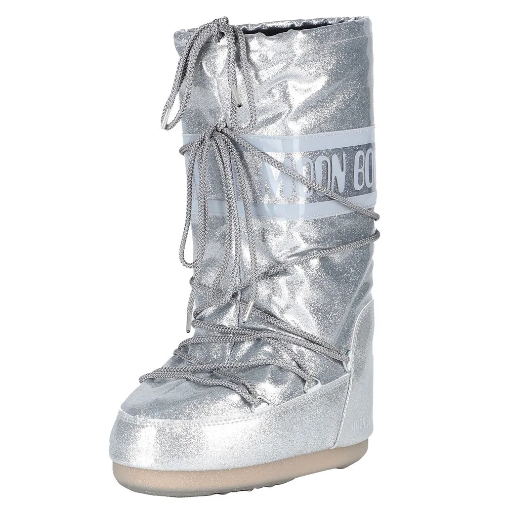 Moon Boot Mb Icon Glitter, silver